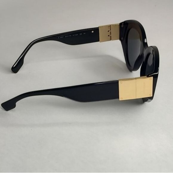 BURBERRY Sophia Sunglasses Black Cat Eye B4361 ASO Madonna - Picture 7 of 14